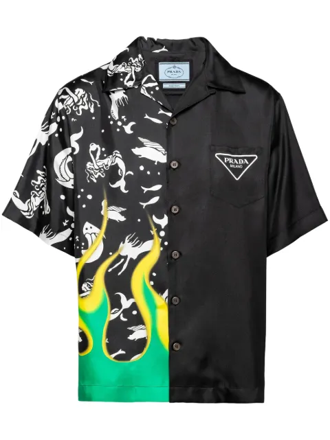 Prada Double Match silk shirt