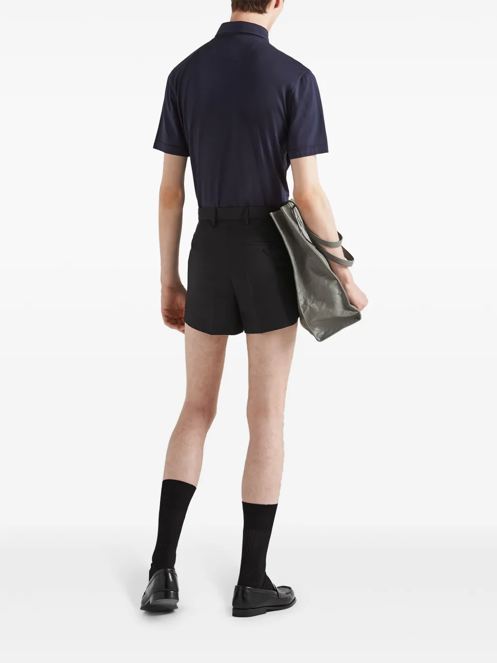 Prada Overhemd met logo Blauw