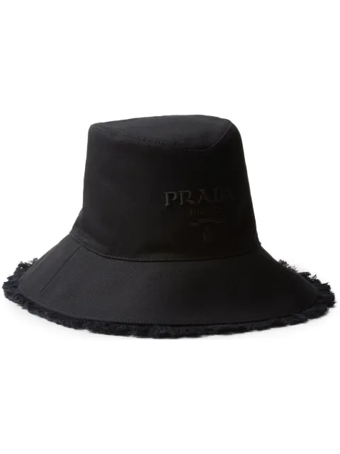 Prada fringe-trim bucket hat