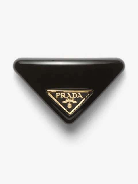 Prada Plexiglas triangle hair clip