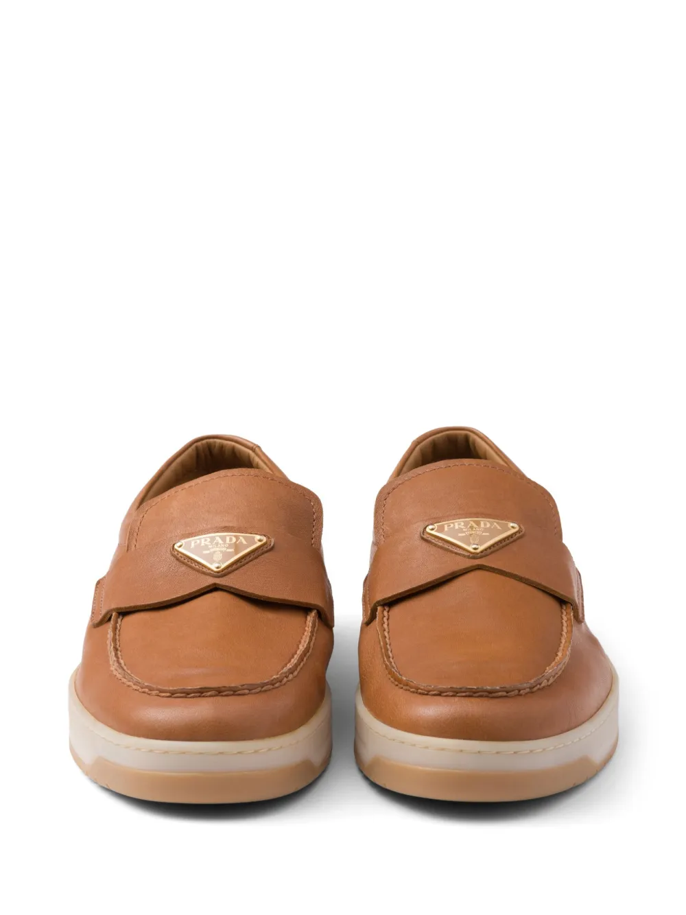 Prada Leren loafers Bruin