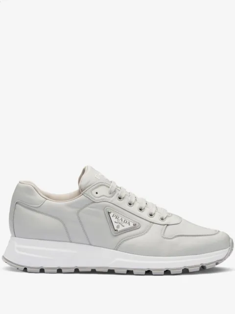 Prada logo-plaque low-top sneakers