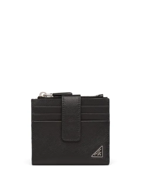 Prada saffiano-leather bi-fold cardholder
