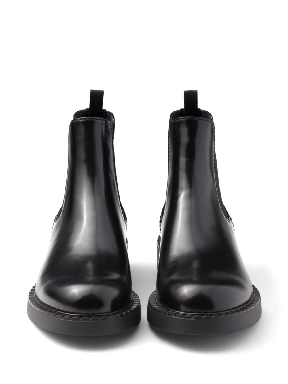 Prada brushed-finish Chelsea boots Black