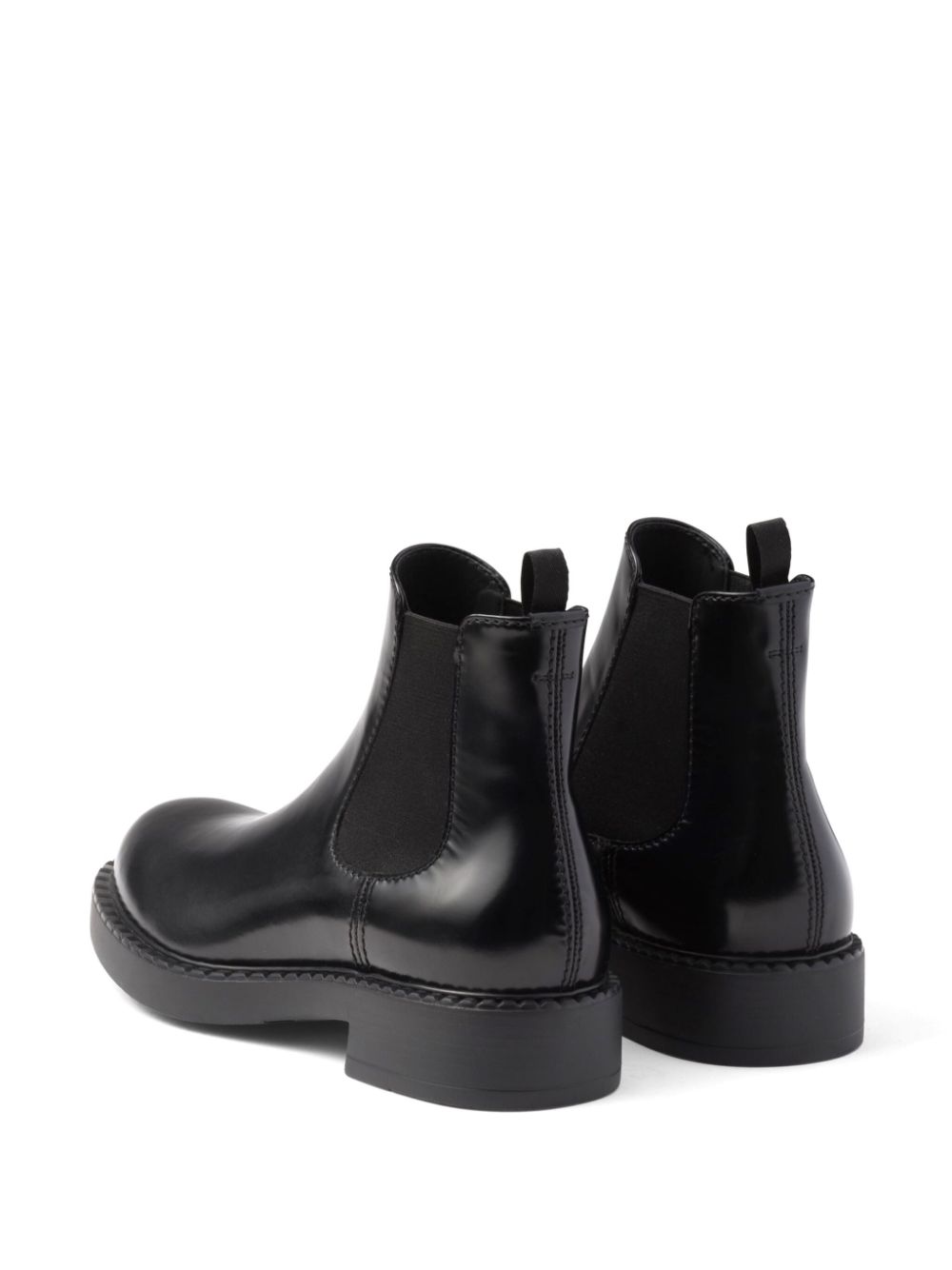 Prada brushed-finish Chelsea boots Black