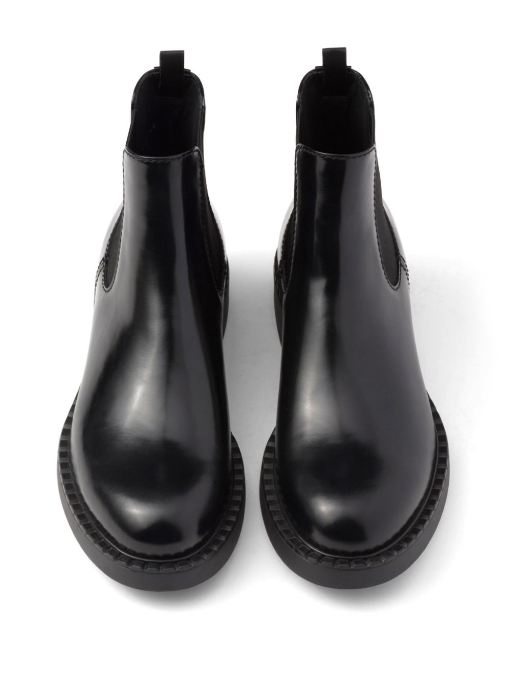 Prada brushed-finish Chelsea boots Black