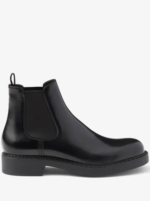 Prada brushed-finish Chelsea boots