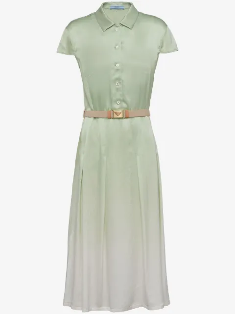 Prada gradient-effect midi dress