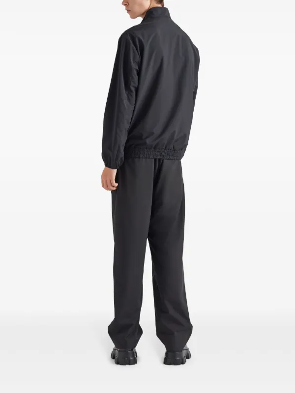 Prada triangle-logo Bomber Jacket | Black | FARFETCH