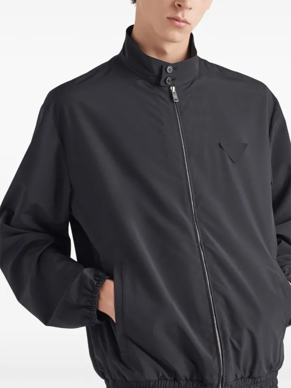 Prada triangle-logo Bomber Jacket | Black | FARFETCH