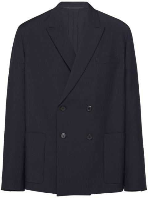 Prada double-breasted wool blazer