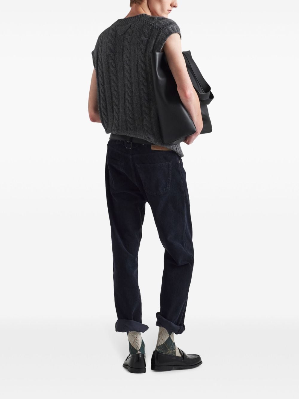 PRADA CASHMERE V-NECK VEST 