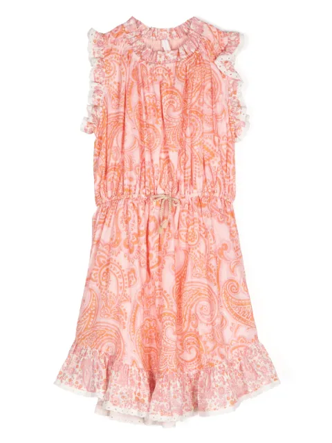ZIMMERMANN Kids Ottie paisley-print pleated dress