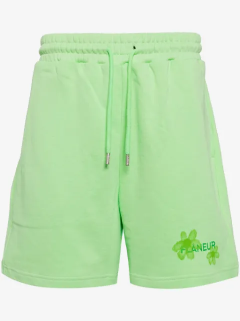FLÂNEUR Floral Watercolor cotton shorts