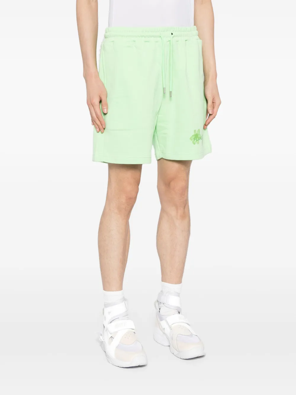 FLÂNEUR Shorts met bloemenprint Groen