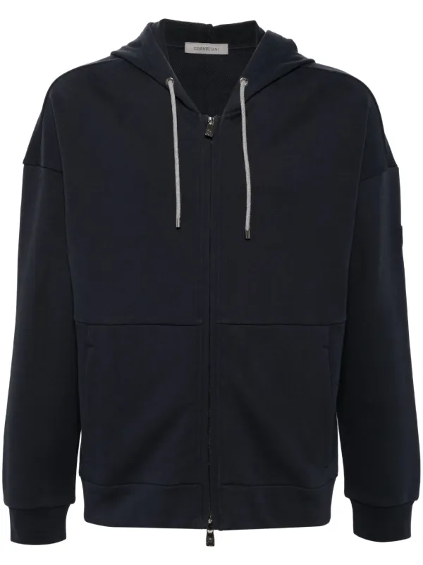 Corneliani ジップアップ パーカー | ブルー | FARFETCH JP