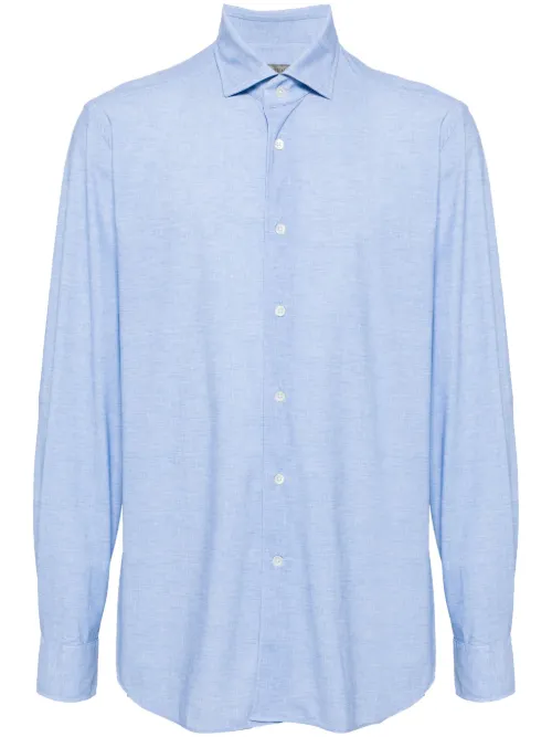Chemise en chambray à manches longues - Corneliani - Modalova