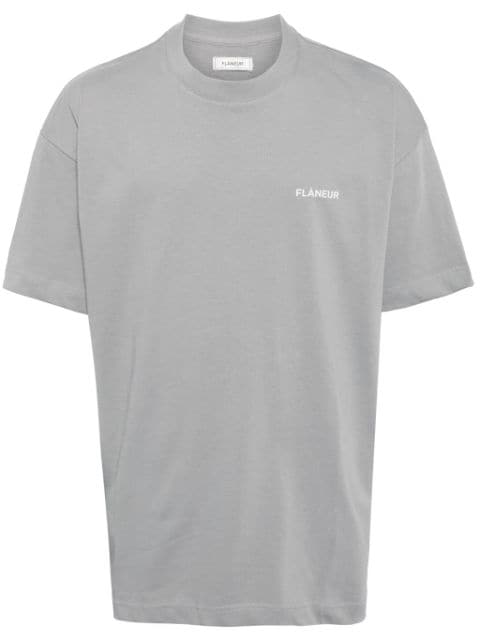 FLÂNEUR logo-print cotton T-shirt