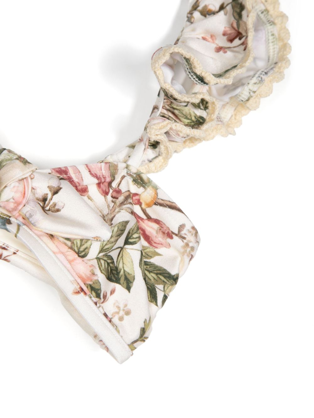 ZIMMERMANN Kids Waverly floral-print bikini - Neutrals