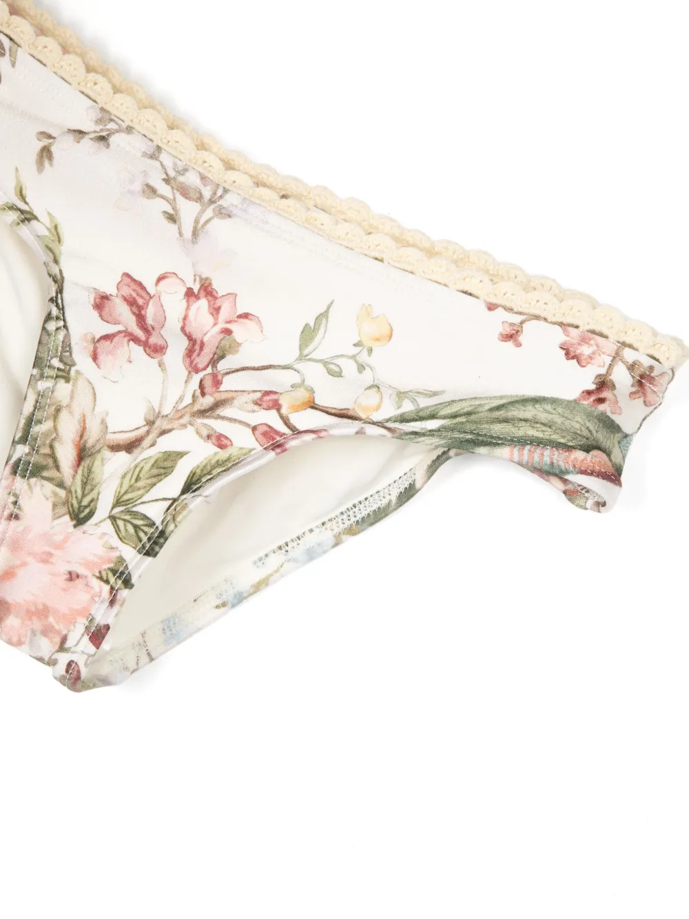 ZIMMERMANN Kids Waverly bikini met bloemenprint Beige
