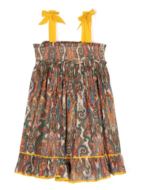 ZIMMERMANN Kids Ottie paisley-print shirred dress