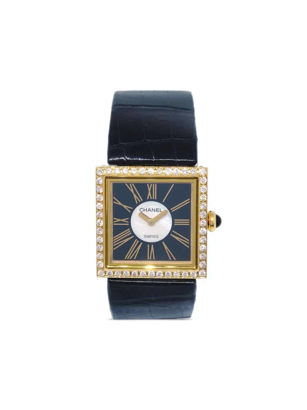 CHANEL Pre-Owned 1989 プレオウンド マドモアゼル 22mm - ブラック CHANEL Pre-Owned 1989 プレオウンド マドモアゼル 22mm - ブラック