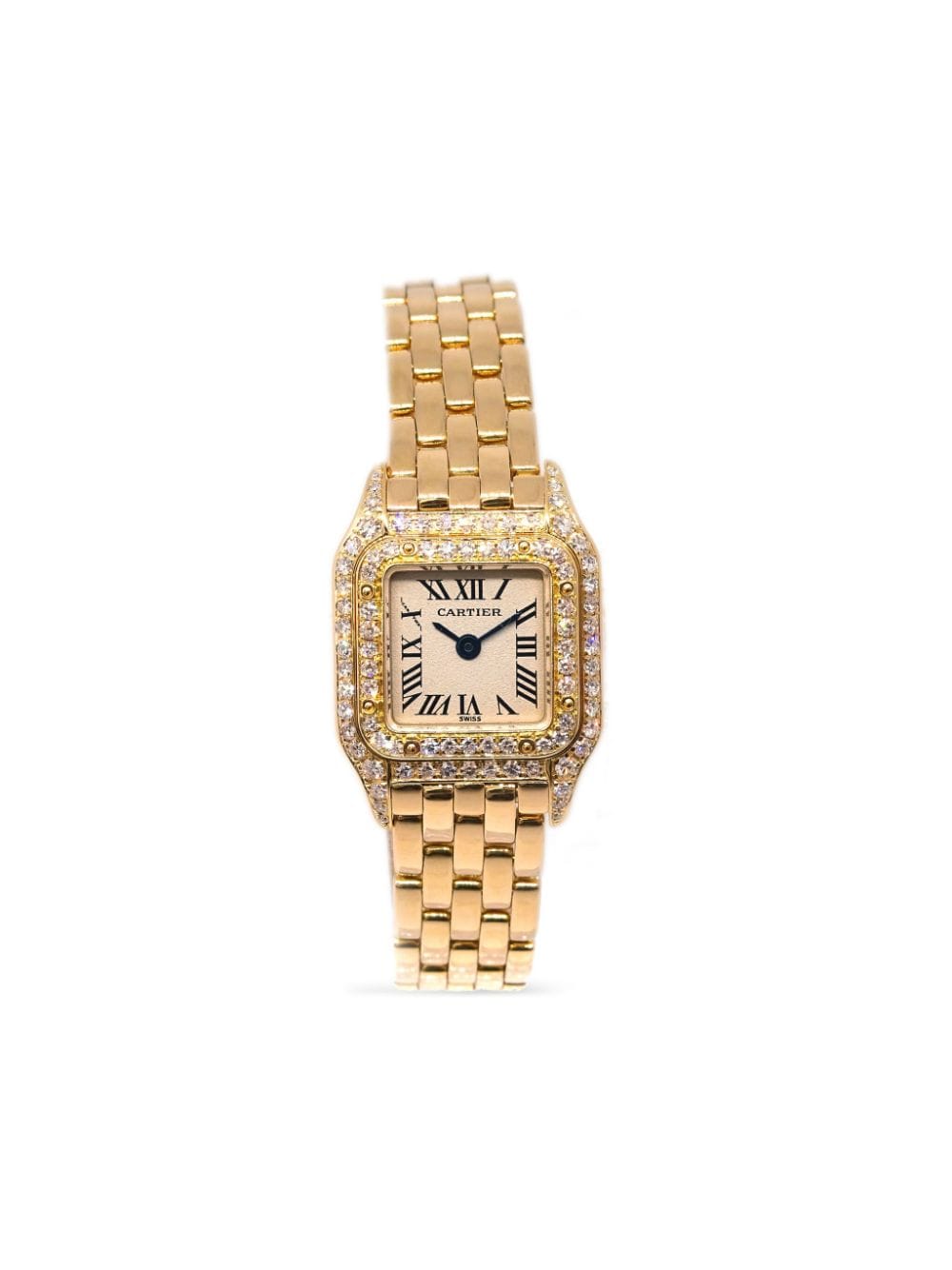 Pre-owned Cartier 1980-1990  Mini Panthere 24mm In Gold