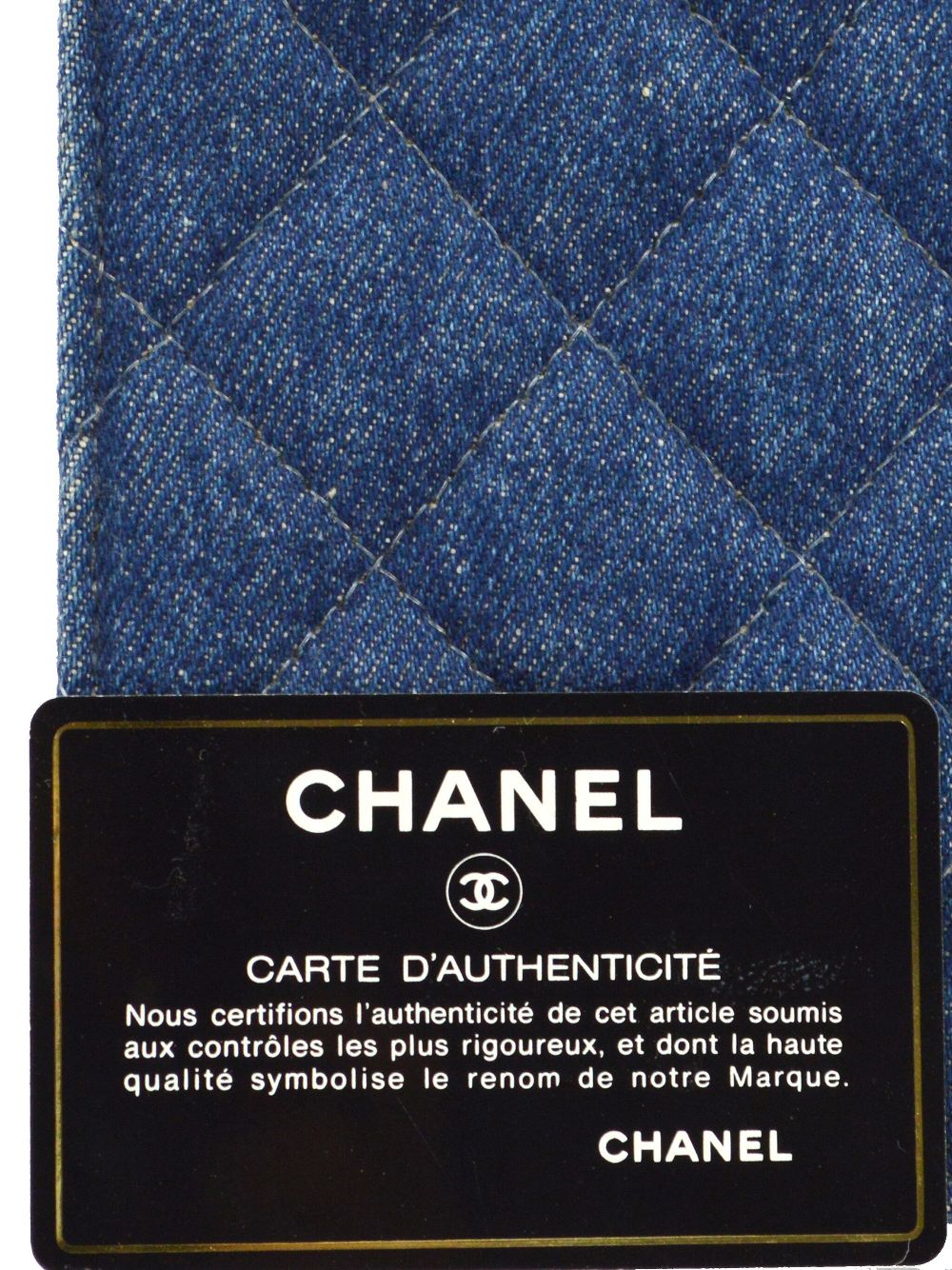 Cheap HOT SALE CHANEL 1998 quilted denim tote bag Women