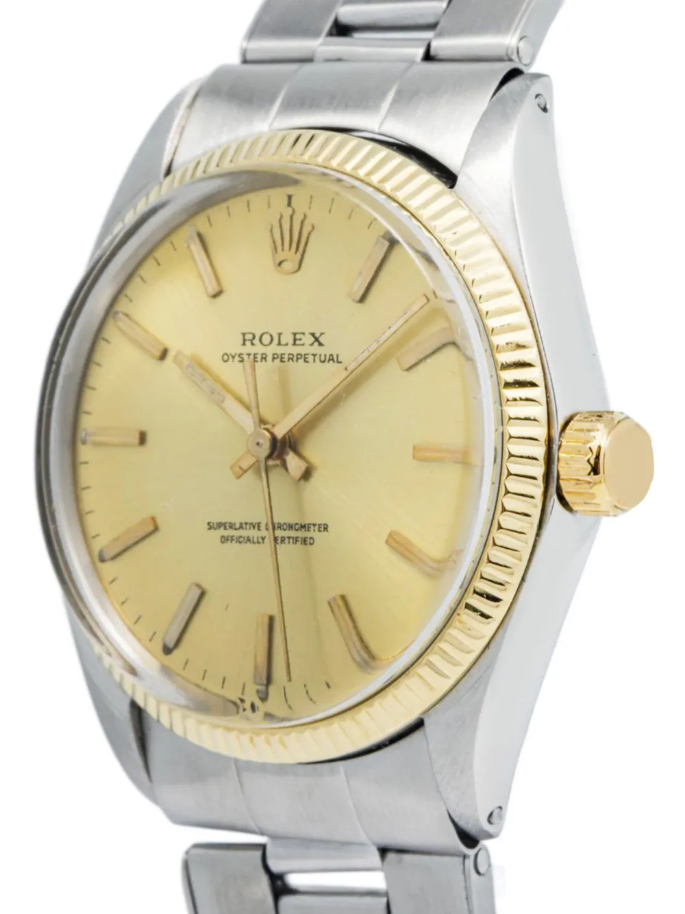 Pre-owned Rolex Oyster Perpetual 34mm In Gold