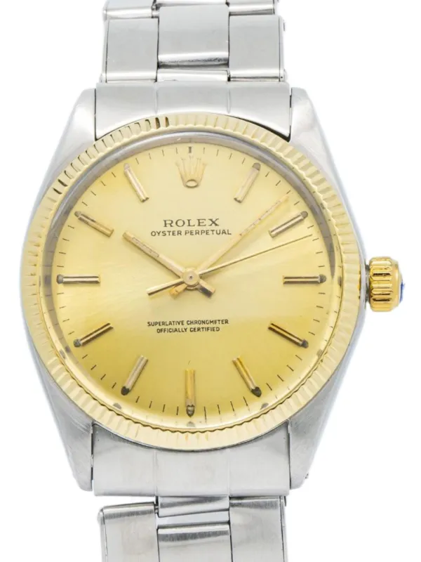 Rolex pre-owned Oyster Perpetual 34mm Gold FARFETCH PH