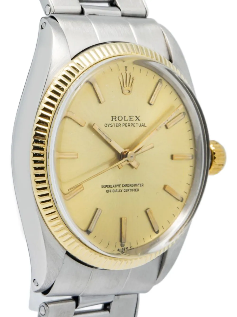 Pre-owned Rolex Oyster Perpetual 34mm In Gold
