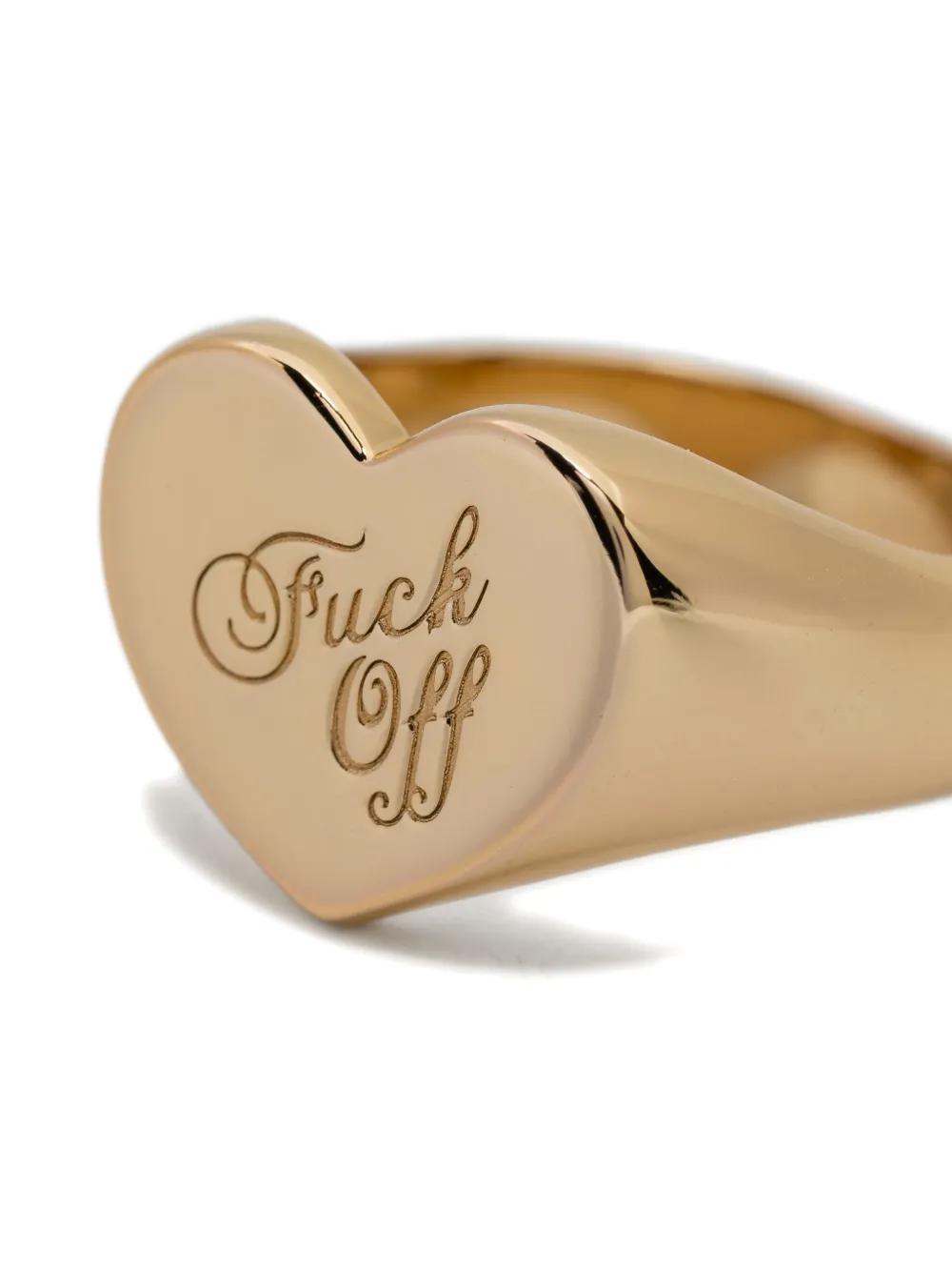 Stolen Girlfriends Club Warm Welcome Heart Ring In Gold