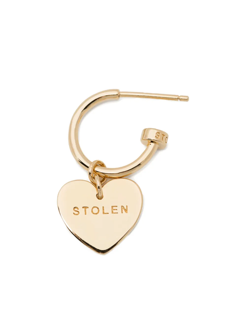 Stolen Girlfriends Club Warm Welcome Heart Earrings In Gold