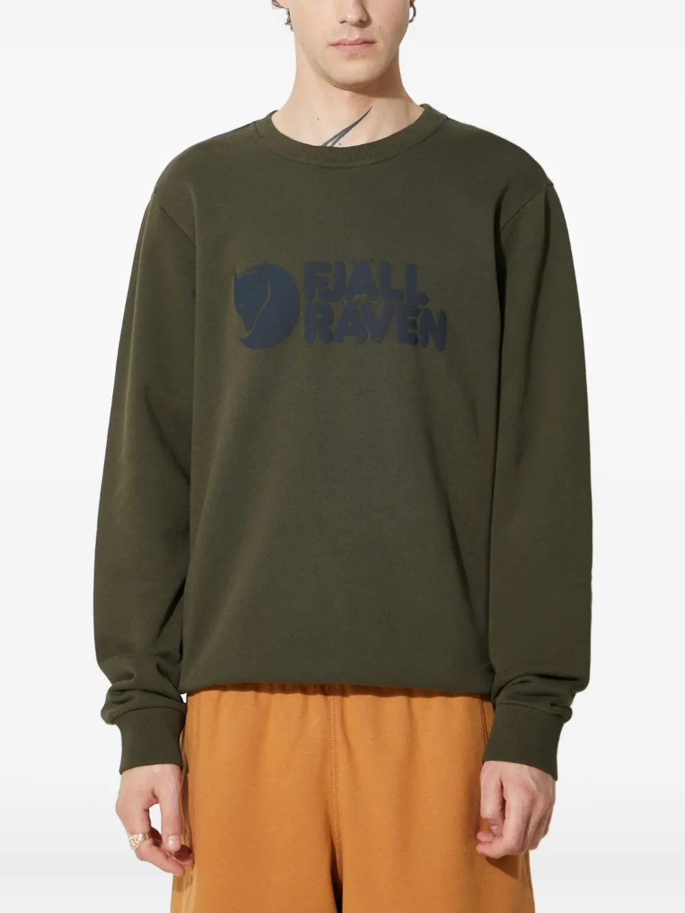 Fjällräven logo crew-neck sweatshirt | Green | Image 1