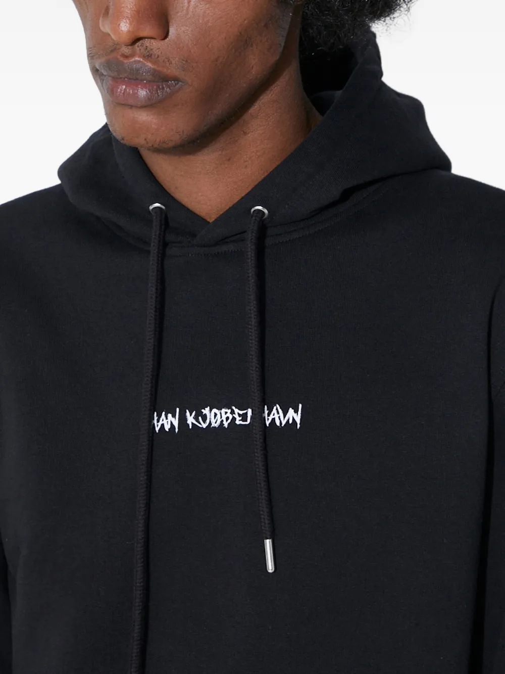 Han Kjøbenhavn Hoodie met trekkoord Zwart