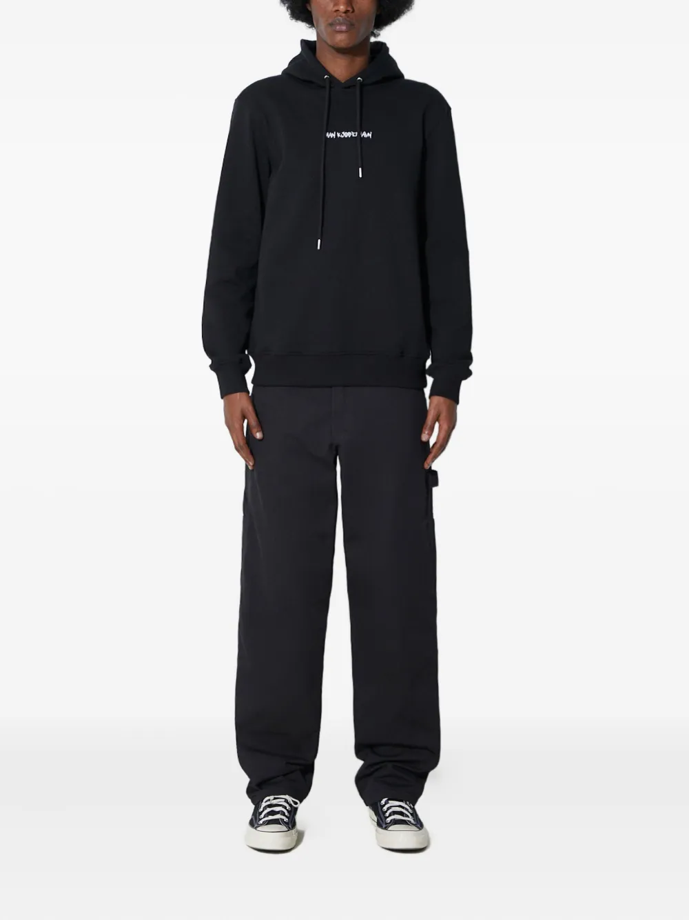 Han Kjøbenhavn Hoodie met trekkoord Zwart