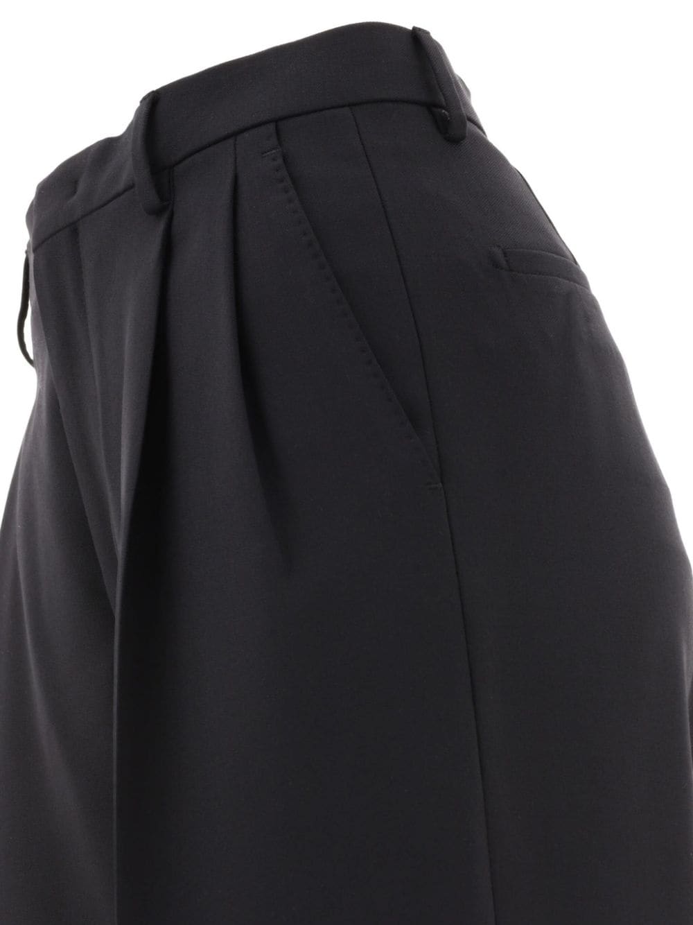 Shop Tagliatore Darted Straight-leg Trousers In Black