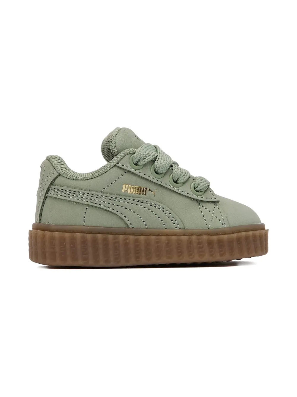 Puma Kids x Fenty Creeper Phatty lace-up platform sneakers Green