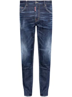 DSQUARED2 ダメージ スリムジーンズ | ブルー | FARFETCH JP