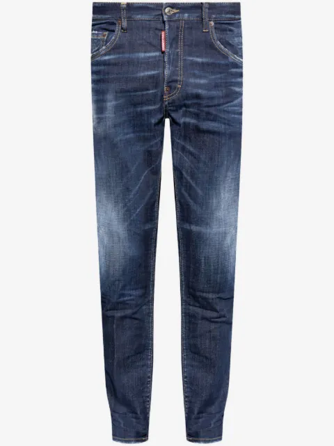 DSQUARED2 logo-patch cotton jeans