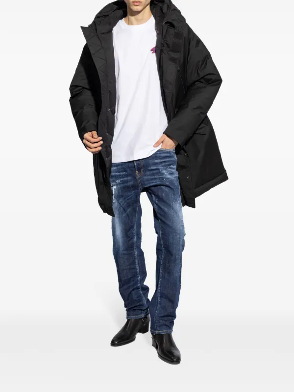 DSQUARED2 Hooded Parka | Black | FARFETCH GE