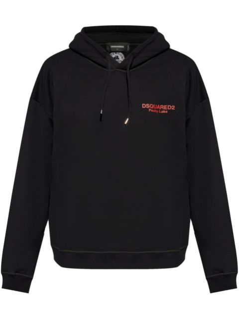 DSQUARED2 logo-print drawstring hoodie Men