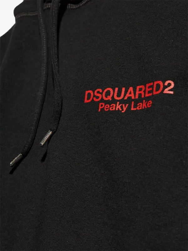DSQUARED2 ドローストリング パーカー | ブラック | FARFETCH JP