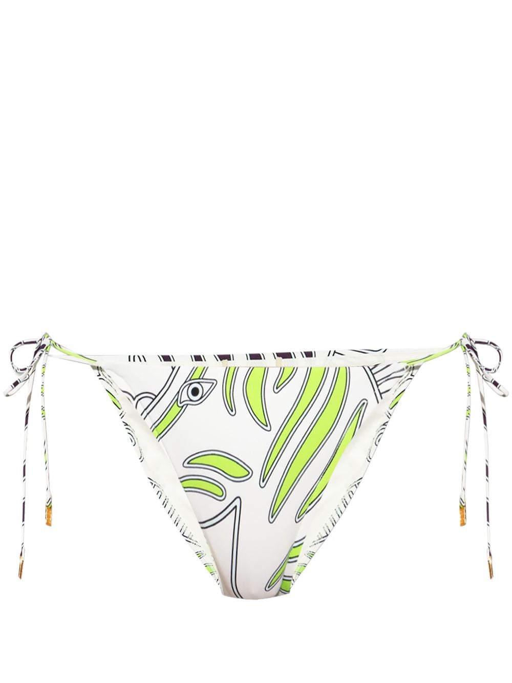 Tory Burch graphic-print bikini bottom Wit