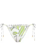 Tory Burch graphic-print bikini bottom - White