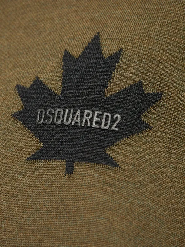 DSQUARED2 メープルリーフ プルオーバー | グリーン | FARFETCH JP
