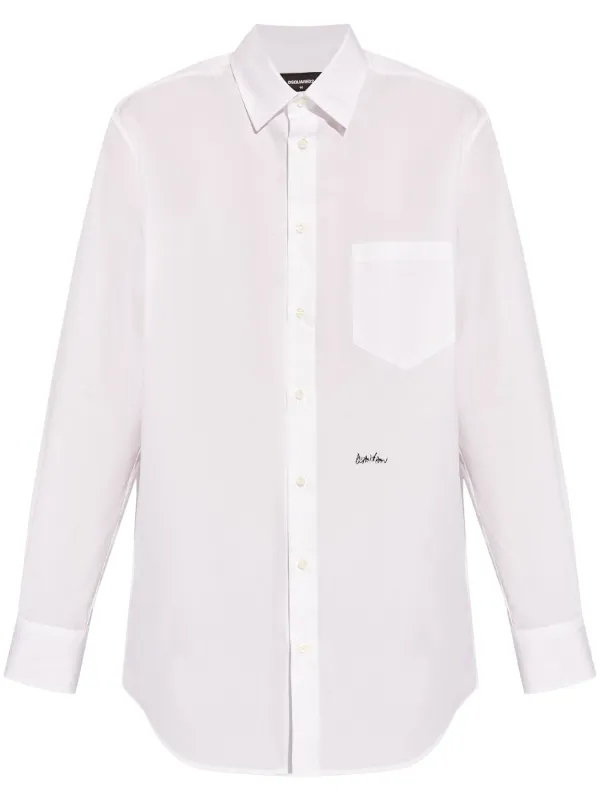 ★送料関税込★【D SQUARED2】オーバーサイズシャツ DSQUARED2 オーバーサイズ シャツ | ホワイト | FARFETCH JP