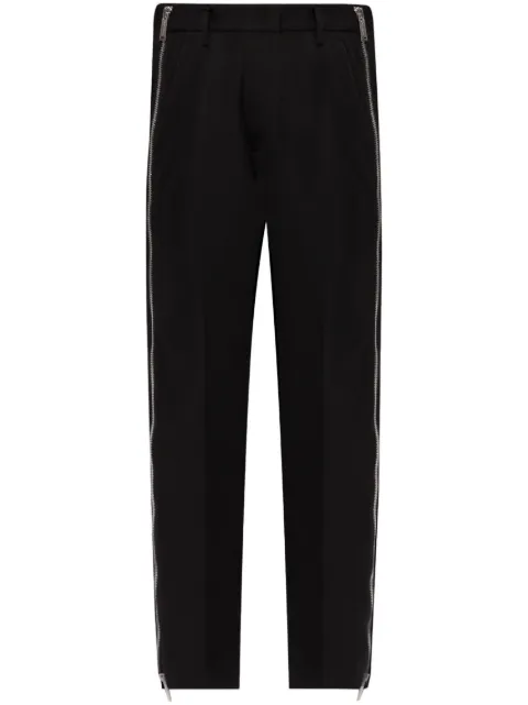 DSQUARED2 side zip-up virgin wool trousers Women