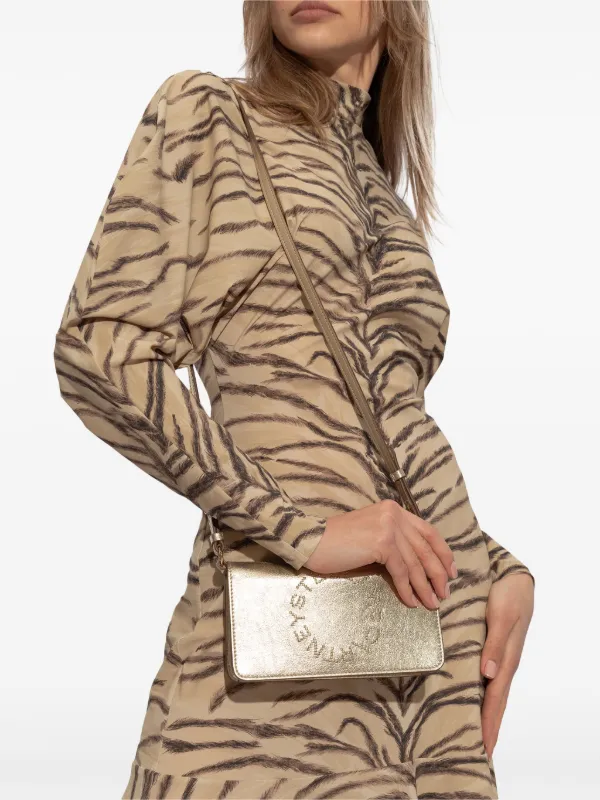 Stella McCartney メタリック ショルダーバッグ | ゴールド
