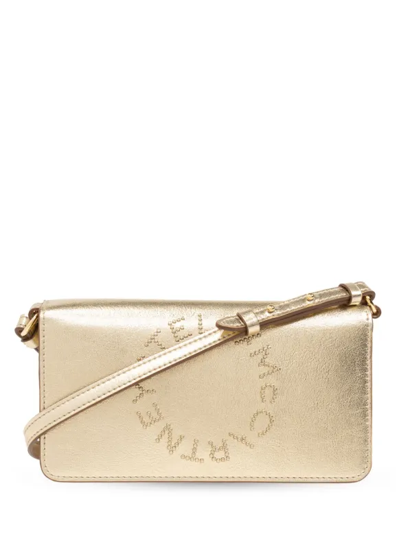 Stella McCartney メタリック ショルダーバッグ | ゴールド